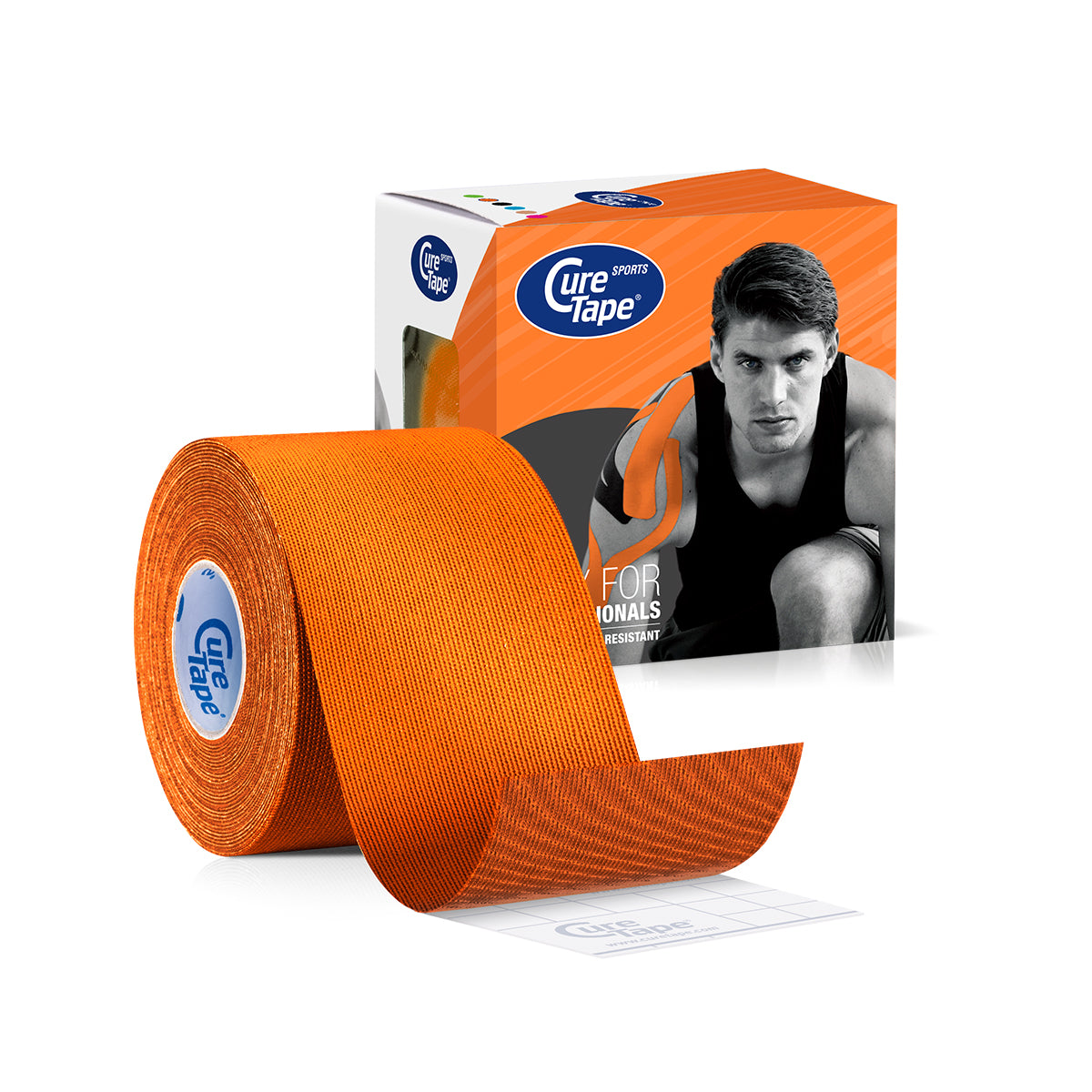 Cure Tape Sports oranje 5m x 5cm 1.00 Stuks