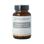 Proviform Vitamine K2 200mcg & D3 75mcg 60.00 Vegetarische capsules