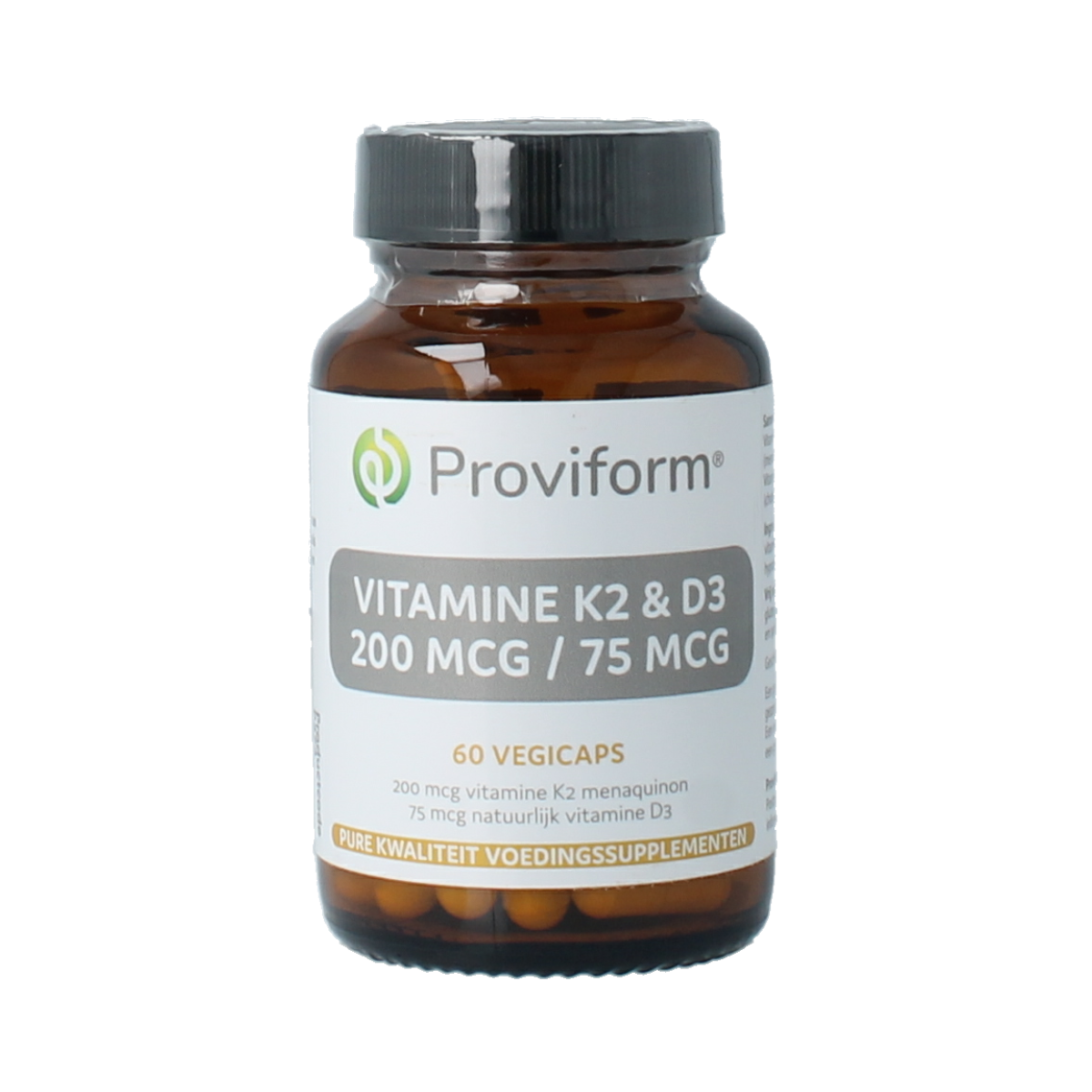Proviform Vitamine K2 200mcg & D3 75mcg 60.00 Vegetarische capsules