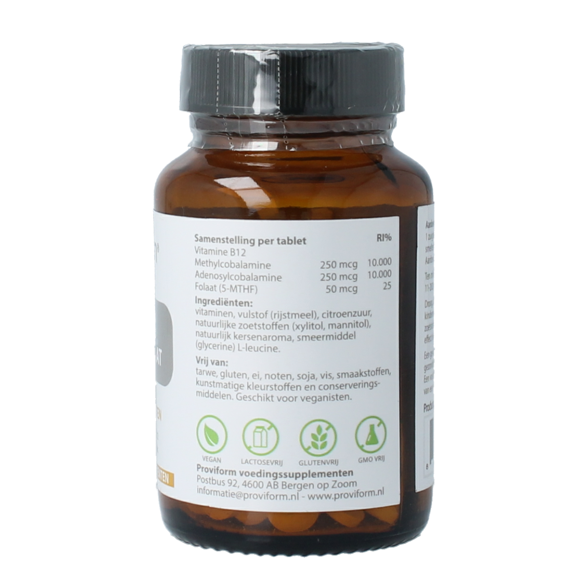 Proviform Vitamine B12 500mcg combi actief folaat 100.00 Zuigtabletten