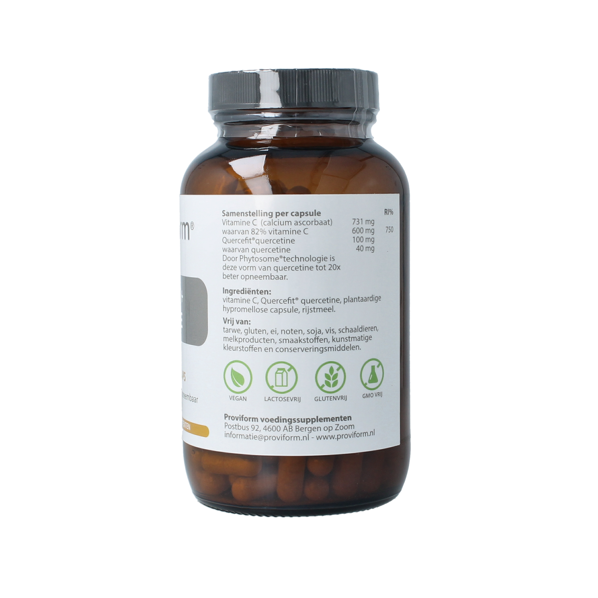 Proviform Vitamine C & quercetine phyto 180.00 Vegetarische capsules