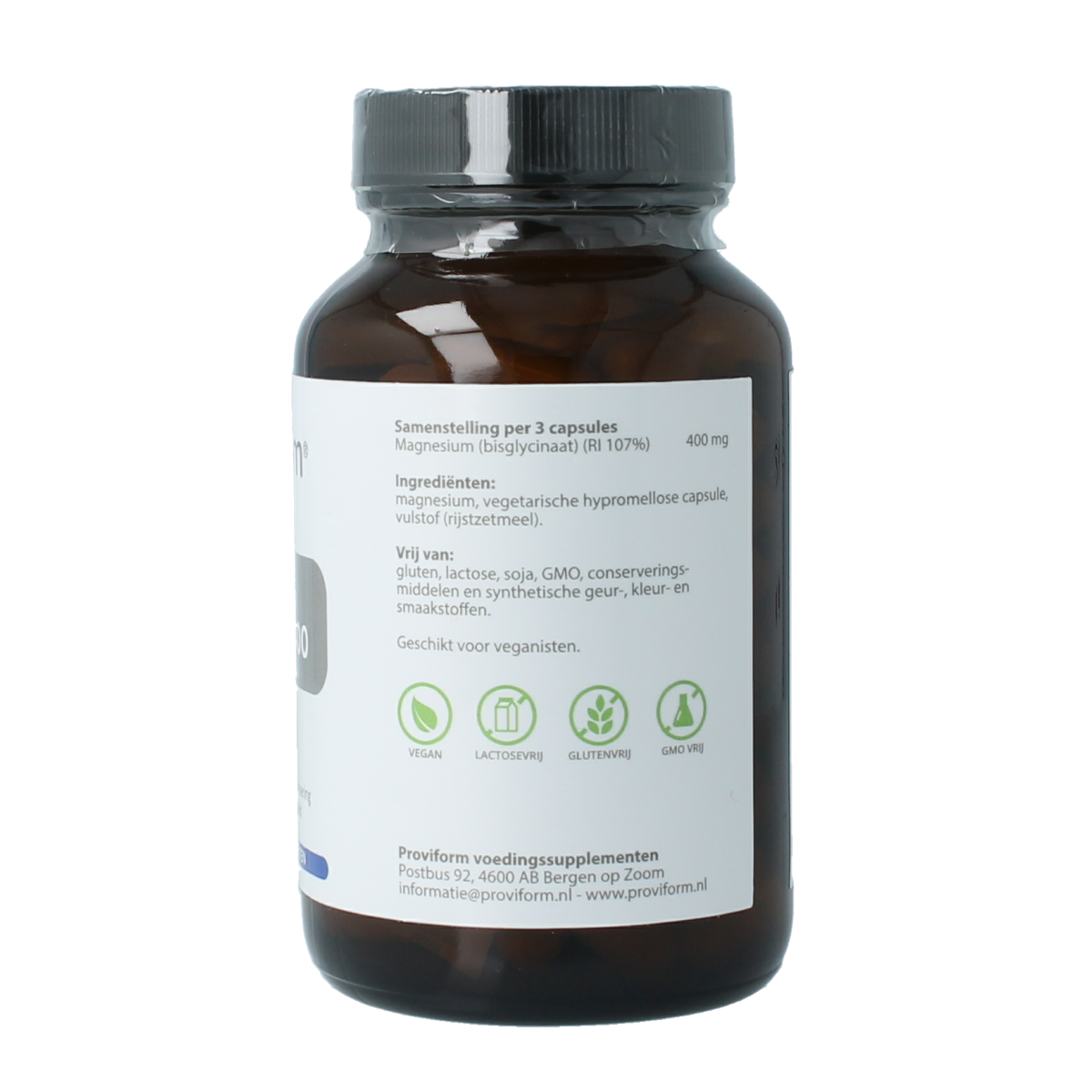 Proviform Magnesium bisglycinaat 400 90.00 Vegetarische capsules