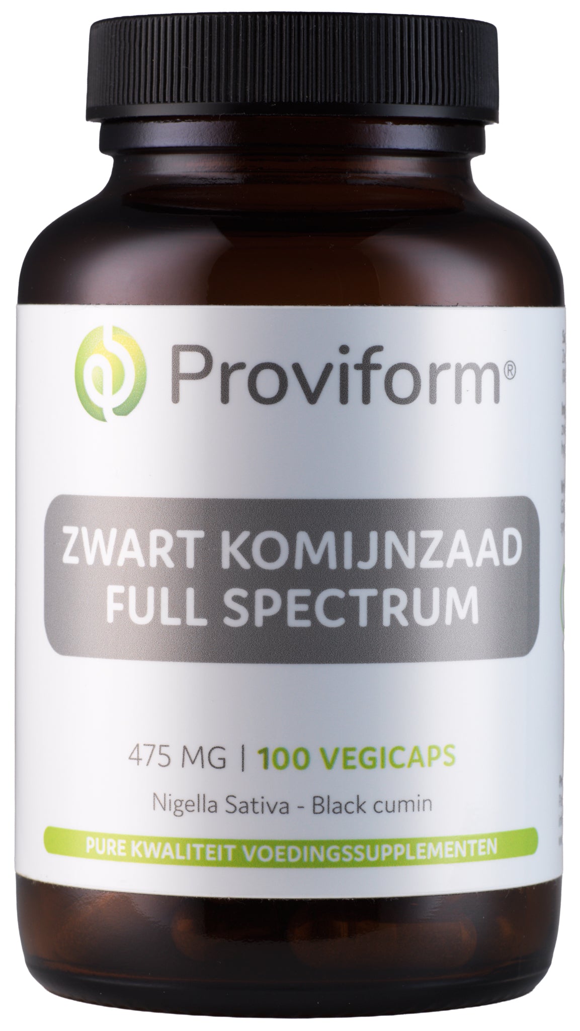 Proviform Zwart komijnzaad full spectrum 475mg (black cumin) 100.00 Vegetarische capsules