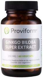 Proviform Ginkgo biloba super extract 200mg 60.00 Vegetarische capsules
