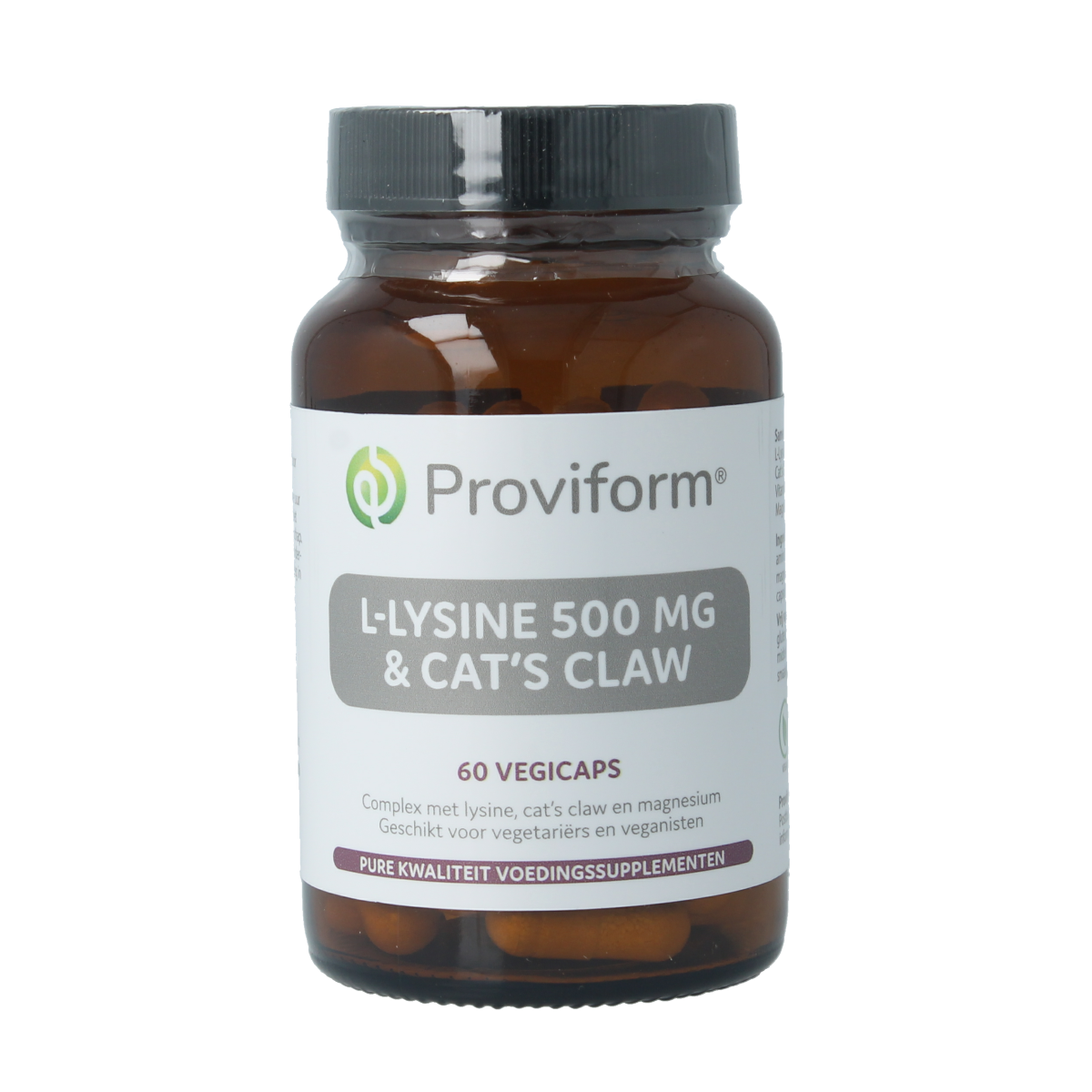 Proviform L-Lysine 500mg & cats claw 60.00 Vegetarische capsules
