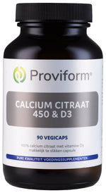 Proviform Calcium citraat 450 & D3 90.00 Vegetarische capsules