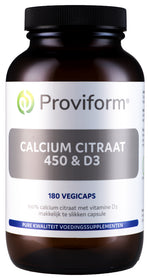 Proviform Calcium citraat 450 & D3 180.00 Vegetarische capsules