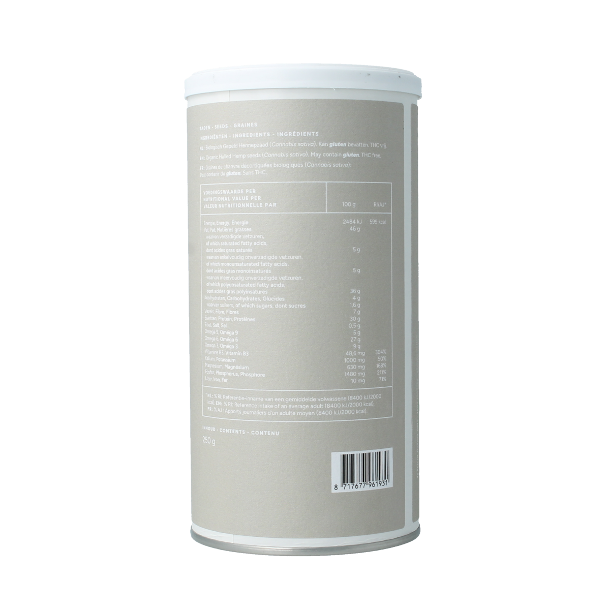 Mattisson Hennepzaad gepeld bio 250.00 Gram