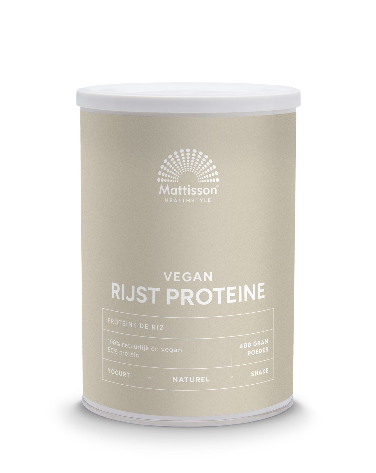 Mattisson Absolute rijst proteine poeder vegan 80% 400.00 Gram