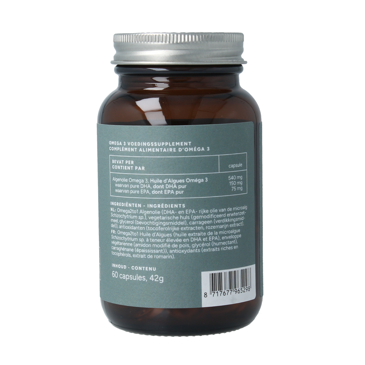 Mattisson Vegan omega 3 algenolie DHA 150mg EPA 75mg 60.00 Vegetarische capsules