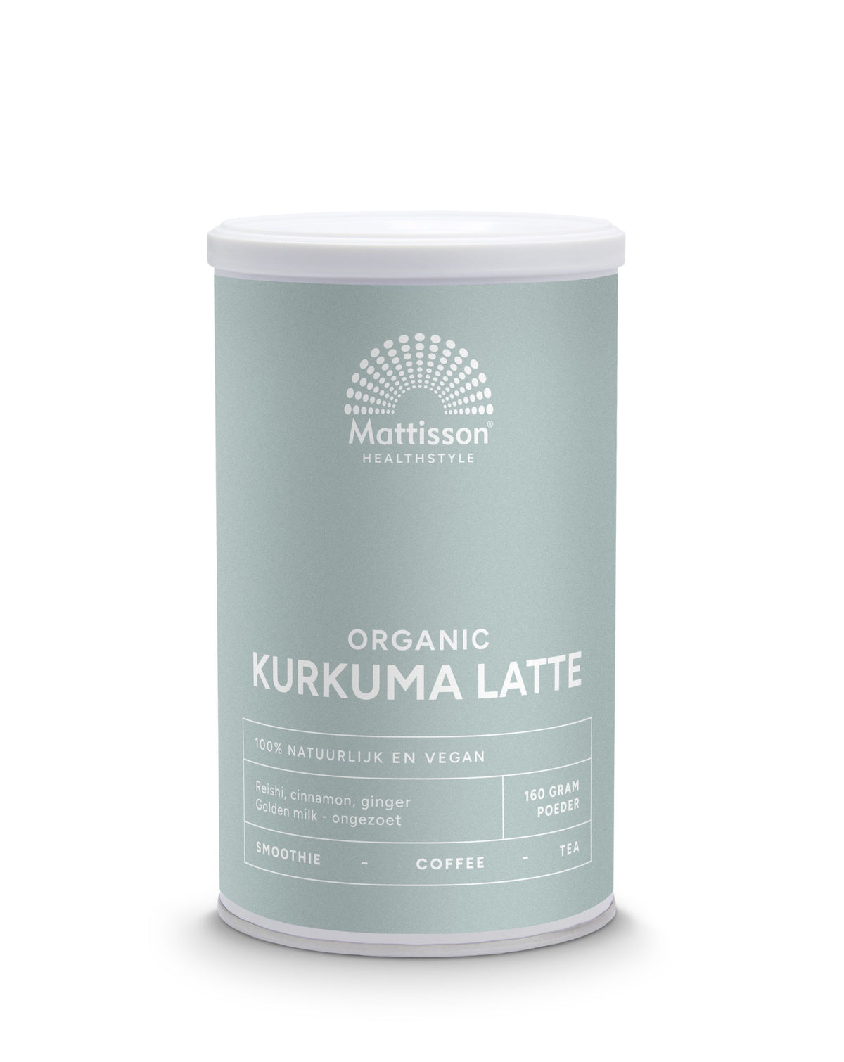 Mattisson Latte kurkuma goldenmilk reishi Ceylon kaneel bio 160.00 Gram