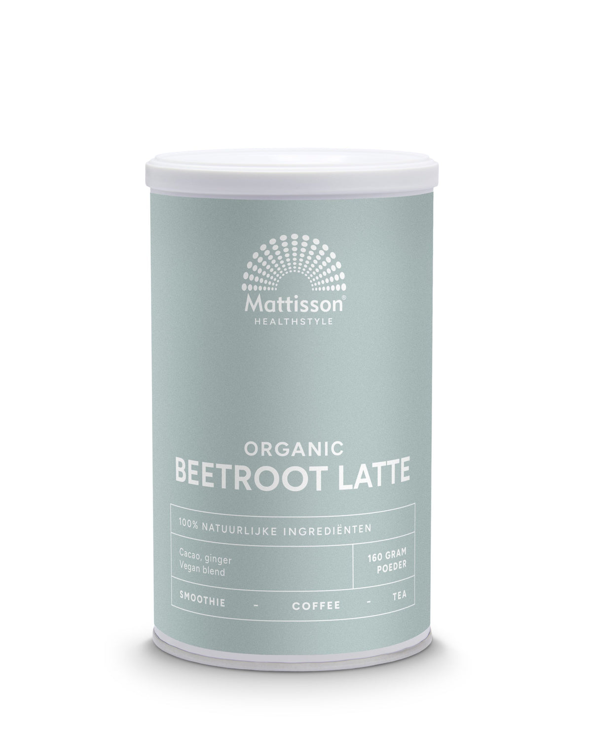 Mattisson Latte beetroot gember - cacao bio 160.00 Gram