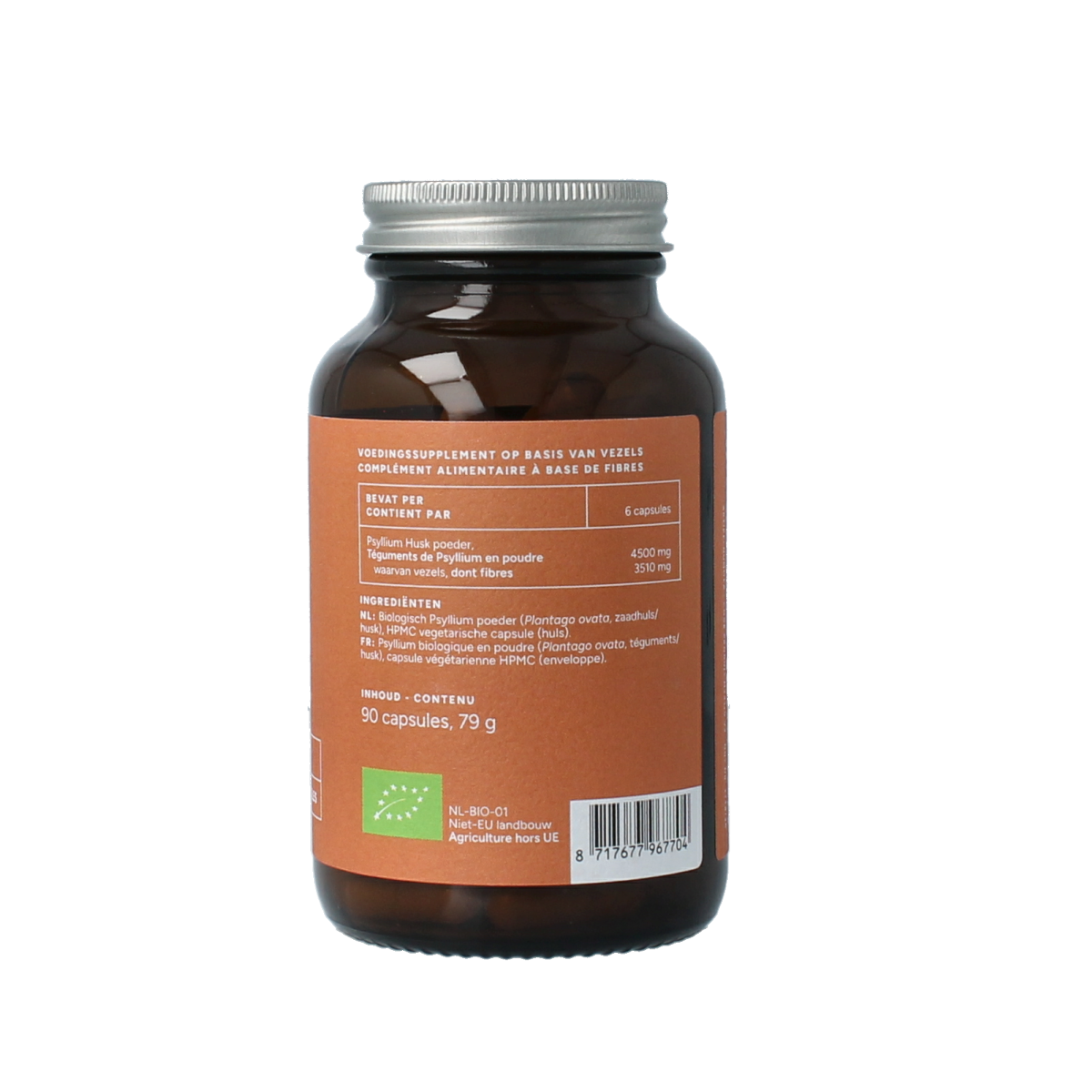 Mattisson Psyllium Husk 750mg bio 90.00 Vegetarische capsules