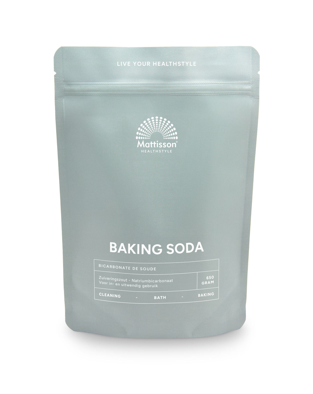 Mattisson Baking soda zuiveringszout natriumbicarbonaat 650.00 Gram