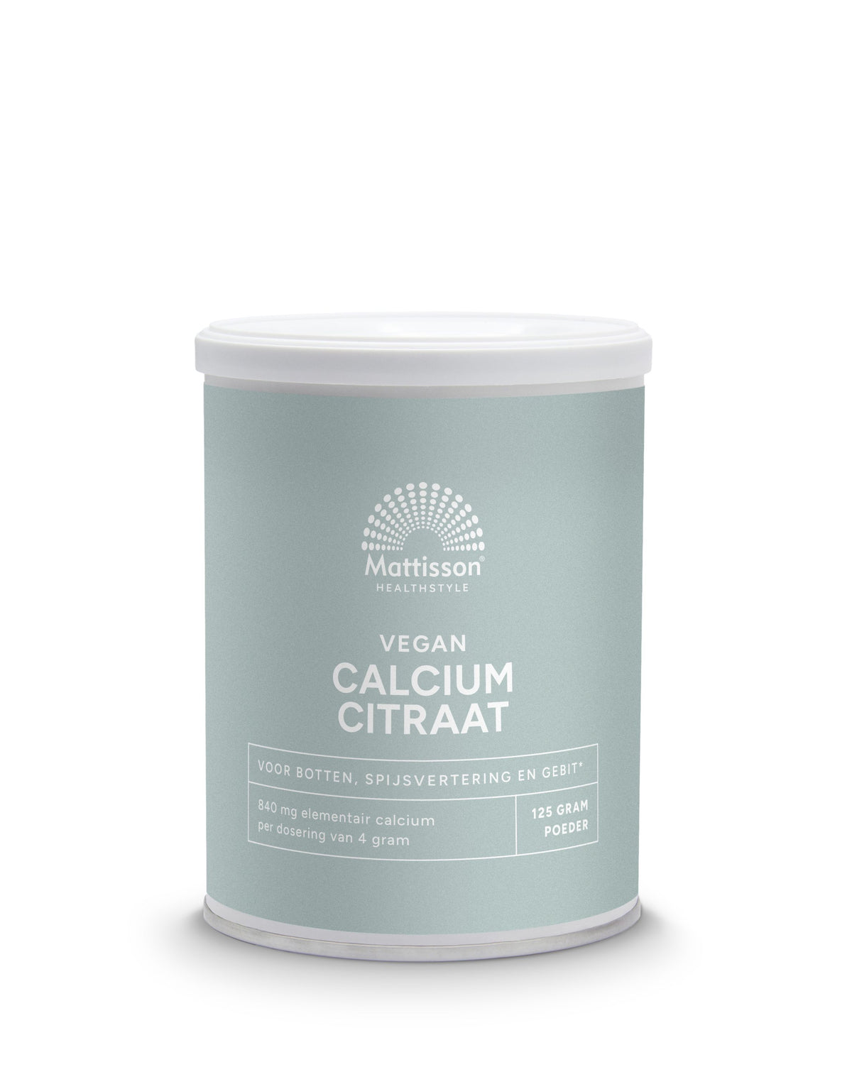 Mattisson Calcium citraat poeder - 21% elementair calcium 125.00 Gram