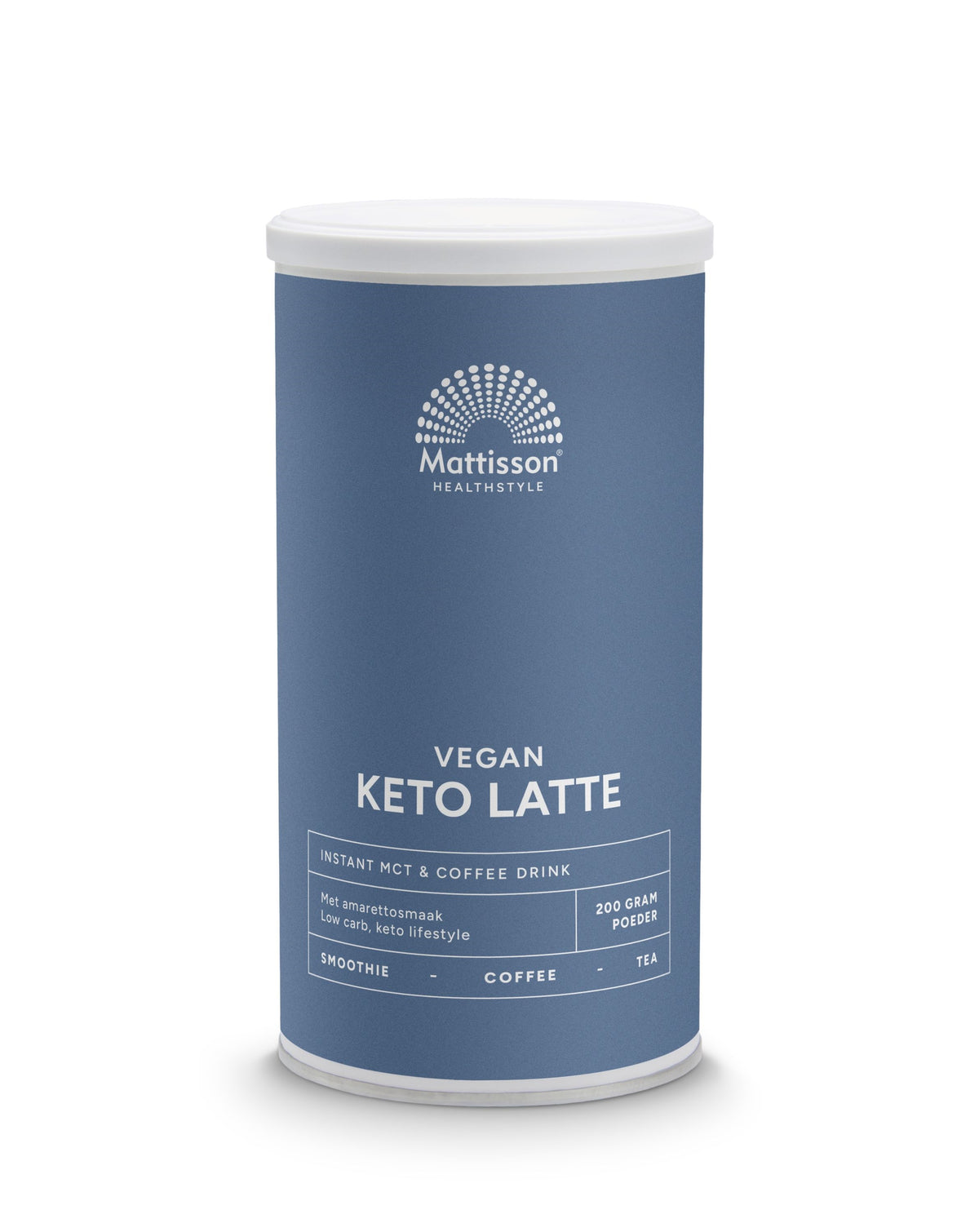 Mattisson Vegan keto latte instant MCT & coffee drink 200.00 Gram