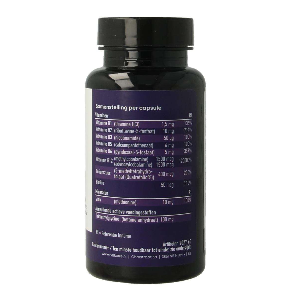 CellCare Methylatie pro essentials 60.00 Capsules