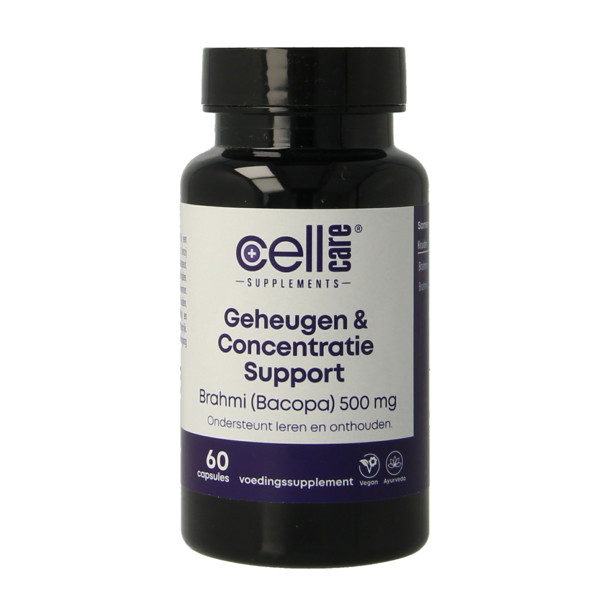 CellCare Brahmi 500mg 60.00 Vegetarische capsules