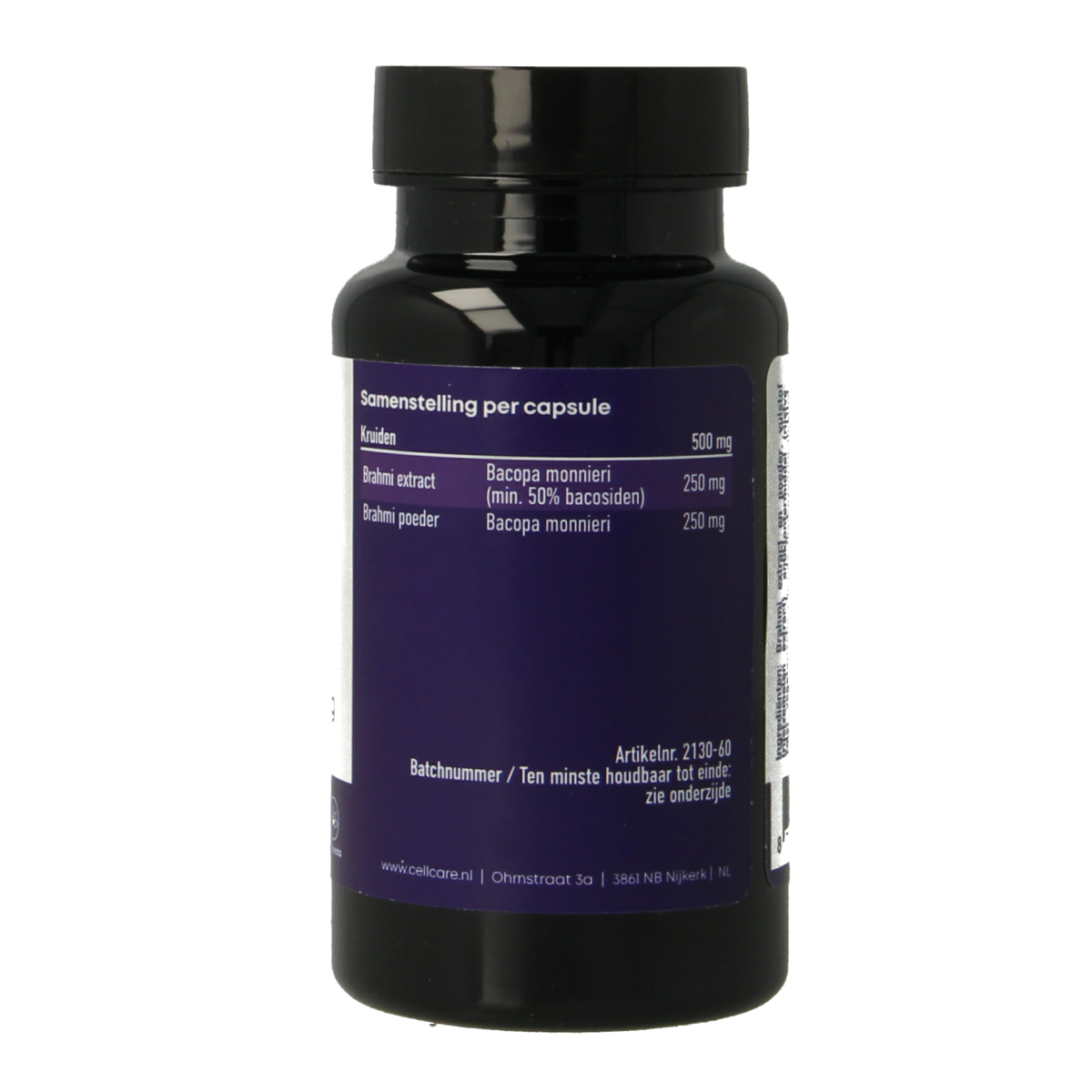 CellCare Brahmi 500mg 60.00 Vegetarische capsules