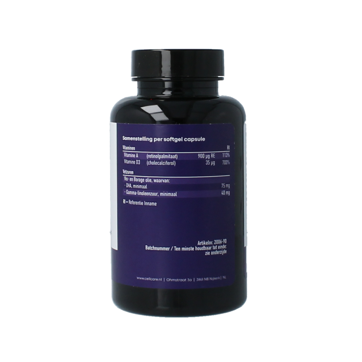 CellCare Vitamin A D & omega's 90.00 Softgels