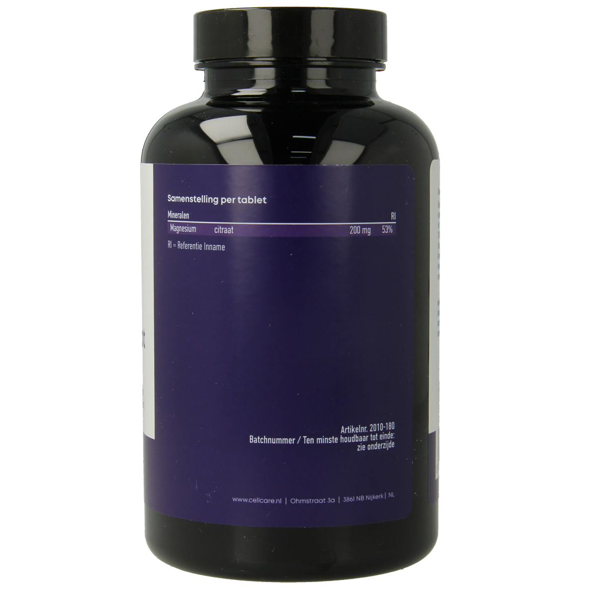CellCare Magnesium 200mg elementair  180.00 Tabletten