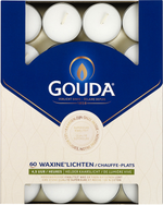 Gouda Waxinelicht 4.5 uur wit 60.00 Stuks
