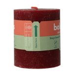 Bolsius Rustiekkaars shine 80/68 velvet red 1 Stuks