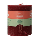 Bolsius Rustiekkaars shine 80/68 velvet red 1 Stuks