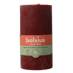 Bolsius Rustiekkaars shine 130/68 velvet red 1.00 Stuks