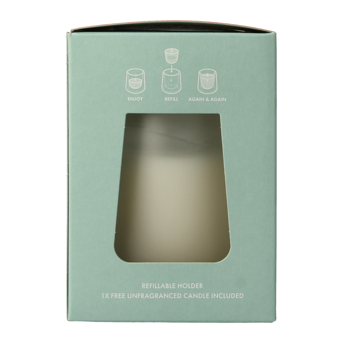 Bolsius Clean Light starterkit houder wit - incl. geurloze 1.00 Stuks