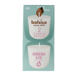 Bolsius Clean light gardenia & fig navul 2 Stuks