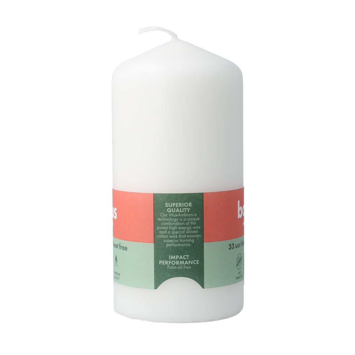 Bolsius Stompkaars 120-58 cloudy white 1.00 Stuks