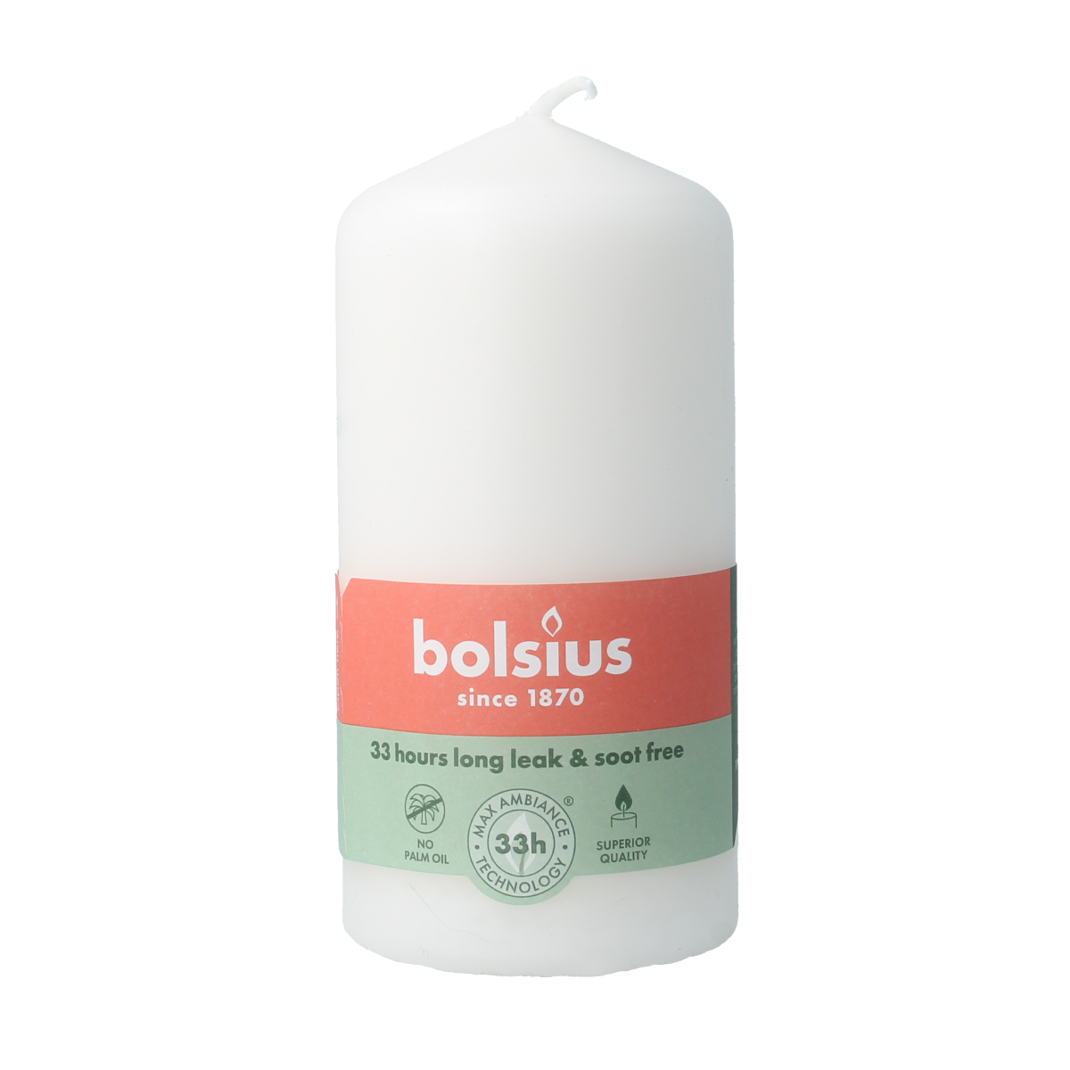 Bolsius Stompkaars 120-58 cloudy white 1.00 Stuks