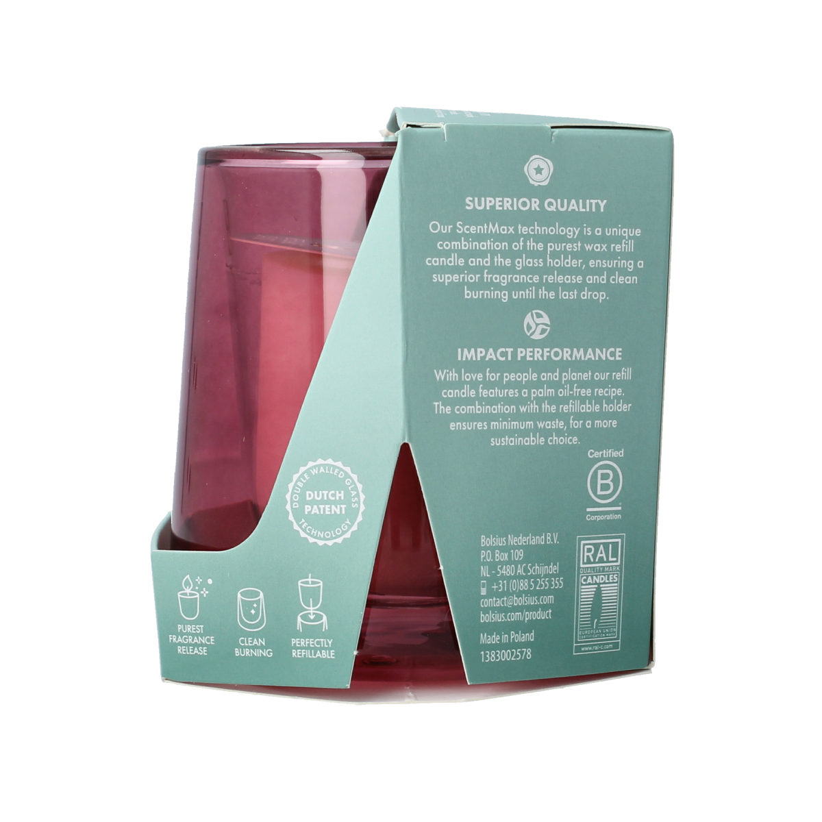 Bolsius Clean light startkit cedarwood & vetiver 1.00 Stuks