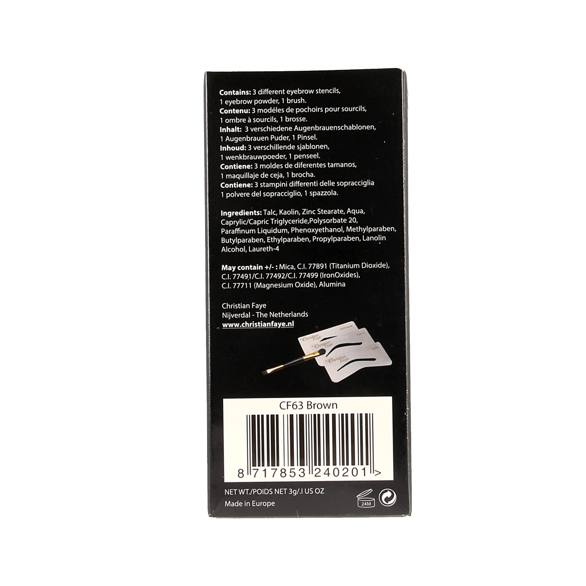 Christian Faye Eyebrow brown 3.00 Gram