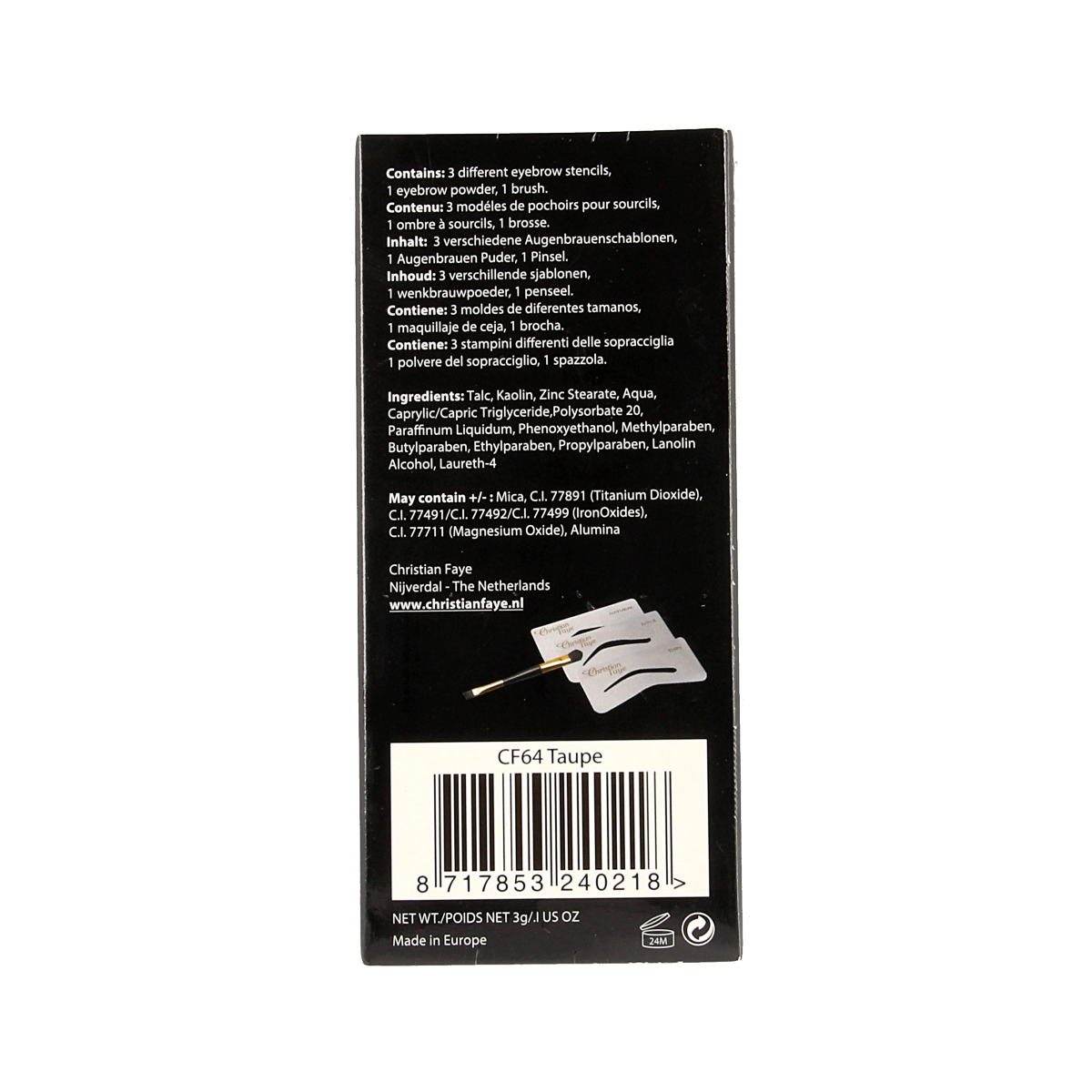 Christian Faye Eyebrow taupe 3.00 Gram