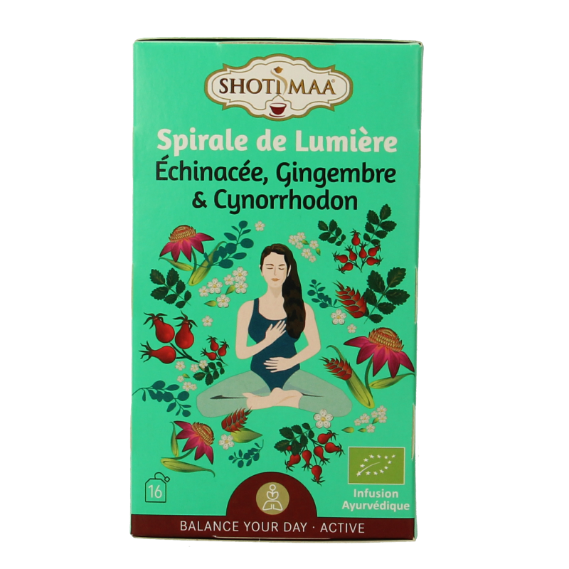 Shoti Maa Lifespring echinacea, ginger & rosehip bio 16 Zakjes