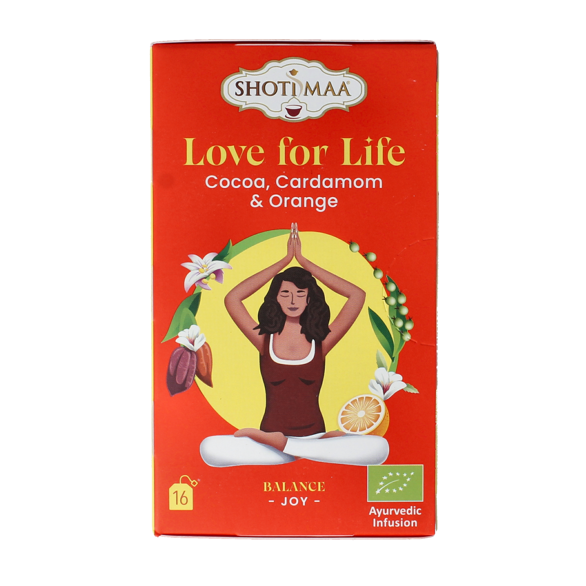 Shoti Maa Love for life cocoa, cardamom & orange bio 16.00 Zakjes