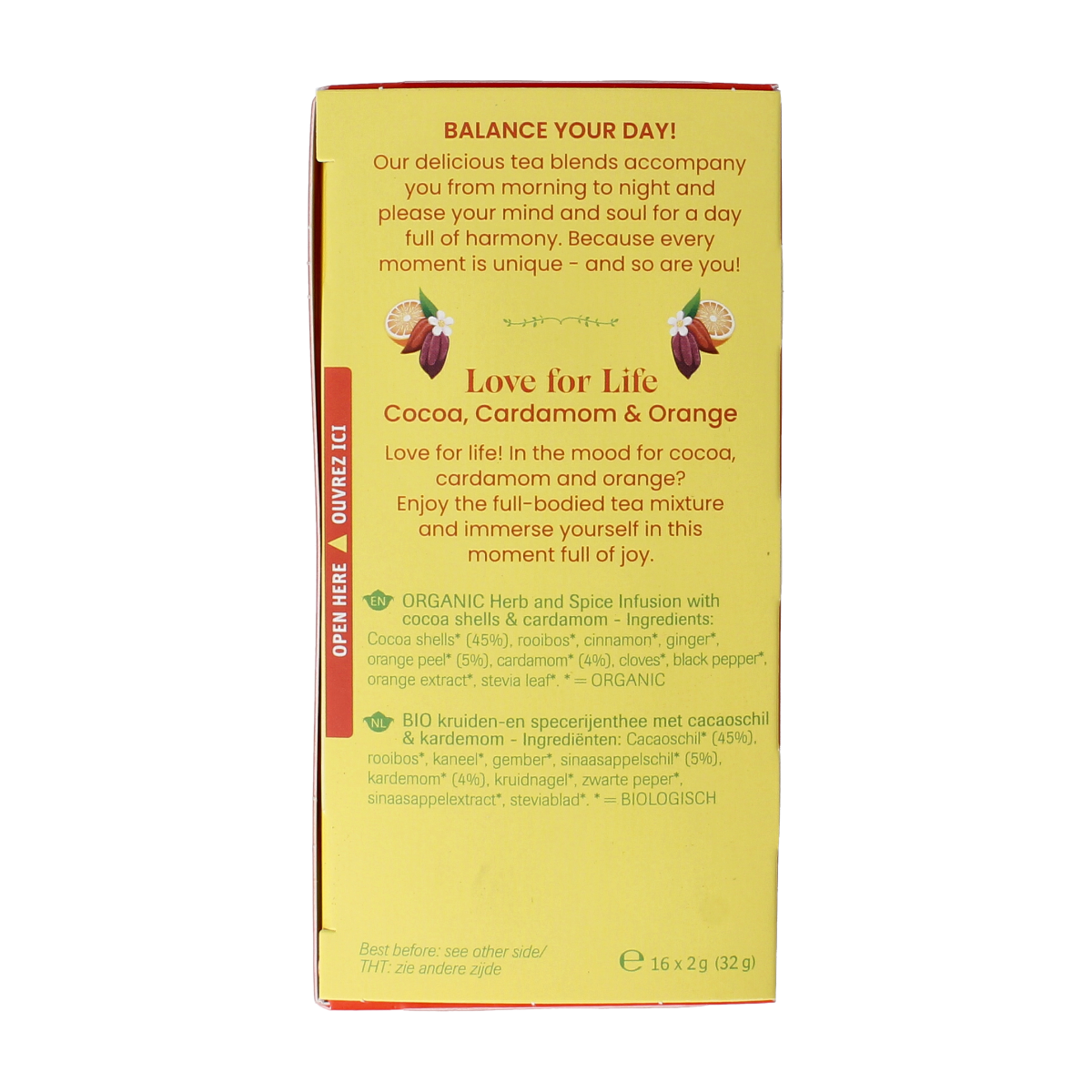 Shoti Maa Love for life cocoa, cardamom & orange bio 16.00 Zakjes