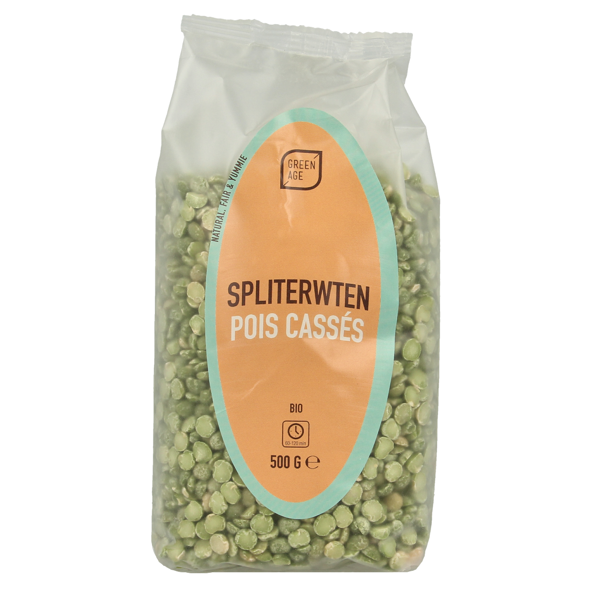 Greenage Spliterwten bio 500.00 Gram