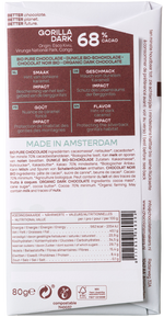 Chocolatemakers Gorilla bar 68% puur bio 80 Gram