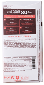 Chocolatemakers Awajun 80% puur fairtrade bio 80.00 Gram