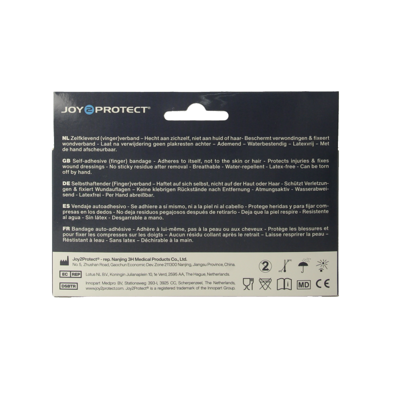 Joy2protect Snelpleisters huidskleur 2.5cm x 4.5m 2 Rol