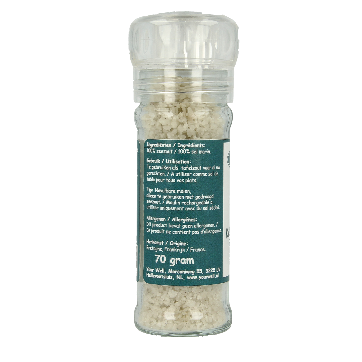 Salterra Keltisch zeezout grof droog strooimolen 70.00 Gram