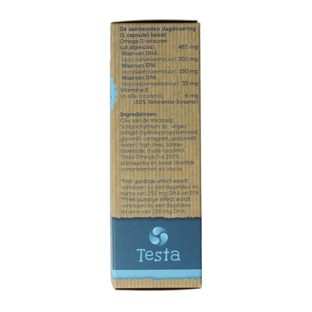 Testa Omega 3 algenolie 300mg DHA + 150mg EPA vegan 45.00 Softgels