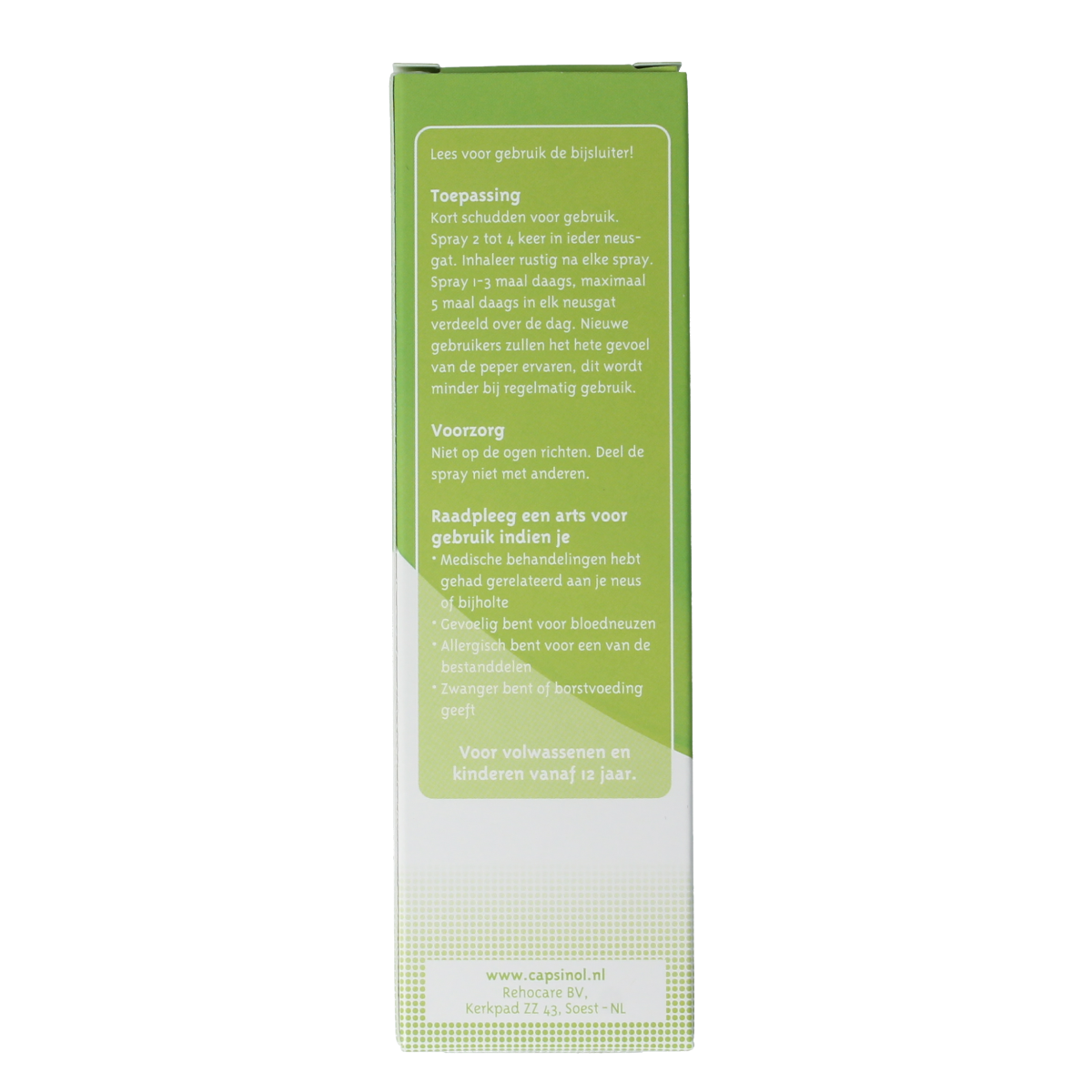 Capsinol Milde formule neusspray 20.00 Milliliter