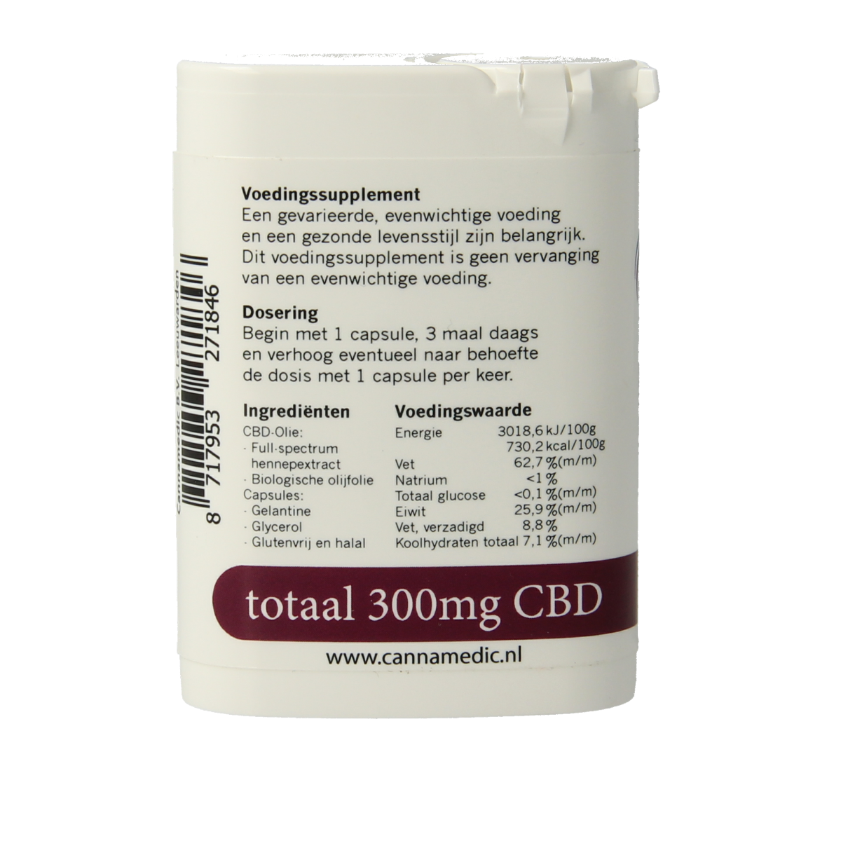 Cannamedic CBD Capsules  3mg 100.00 Capsules