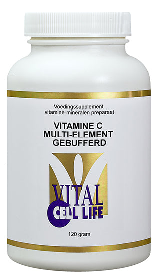 Vital Cell Life Vitamine C multi element gebufferd poeder 120.00 Gram