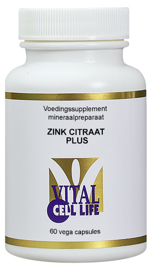 Vital Cell Life Zink citraat plus 60.00 Capsules