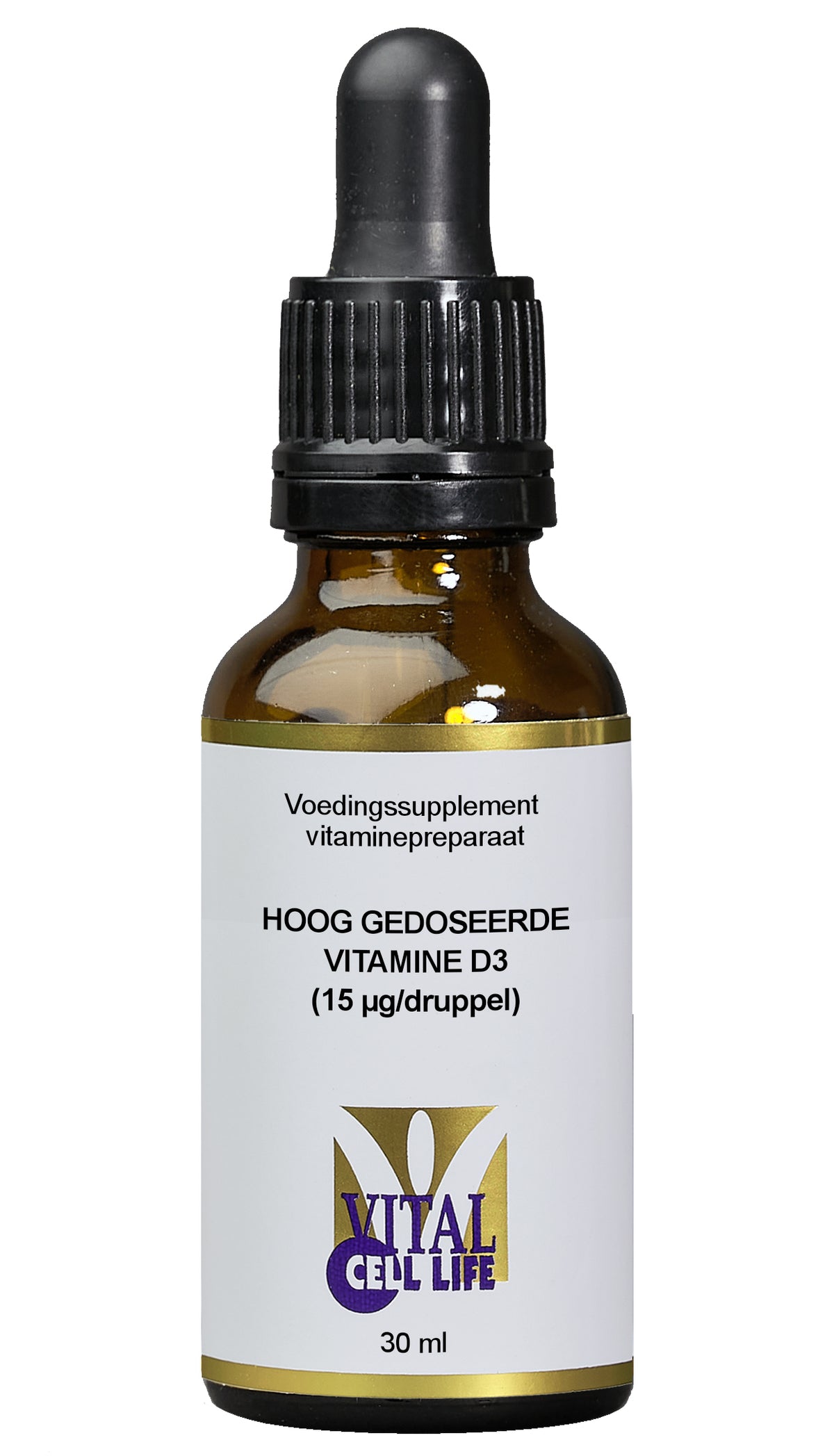 Vital Cell Life Vitamine D3 15mcg druppels 30.00 Milliliter